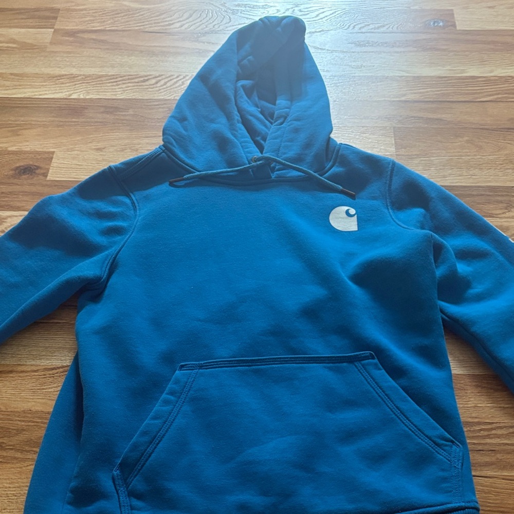 Carhartt Teal Sweatshirt with White Logo